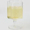 Ribbed Flower Wine Glass