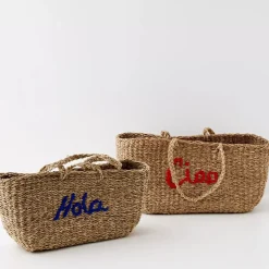 Riviera Rattan Basket Shopper Set