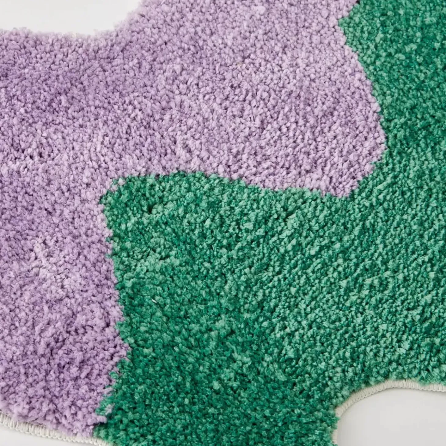 Squiggle Floor Runner Lavender/Green