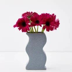 Sway Ceramic Vase Blue