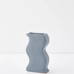Sway Ceramic Vase Blue