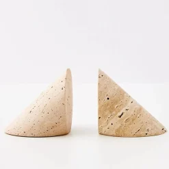 Travertine Stone Bookends