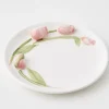 Tulip Ceramic Decorative Plate Pink