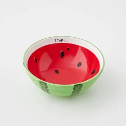 Watermelon Ceramic Bowl Red