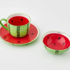 Watermelon Ceramic Bowl Red