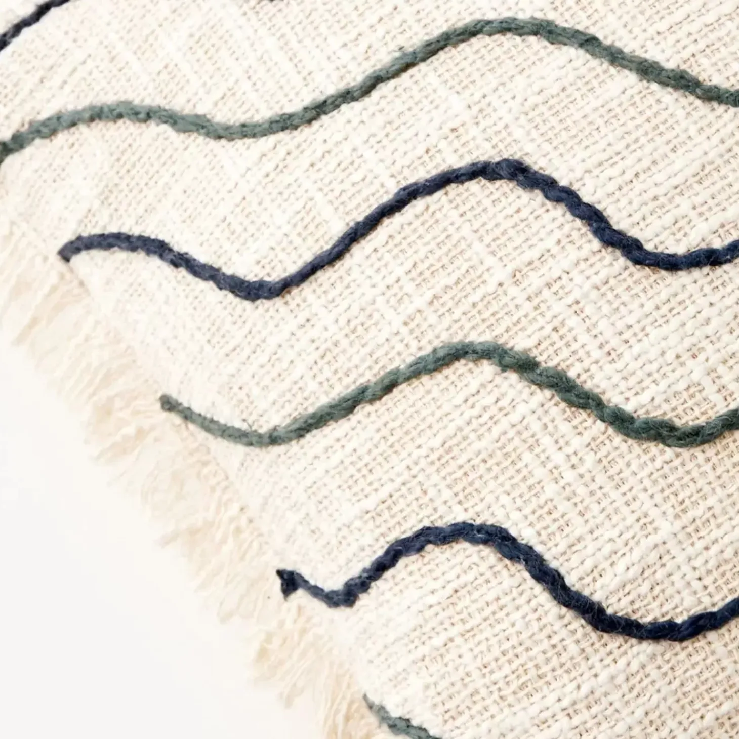 Waves Cotton Cushion With Insert