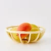 Weave Resin Fruit Bowl Beige