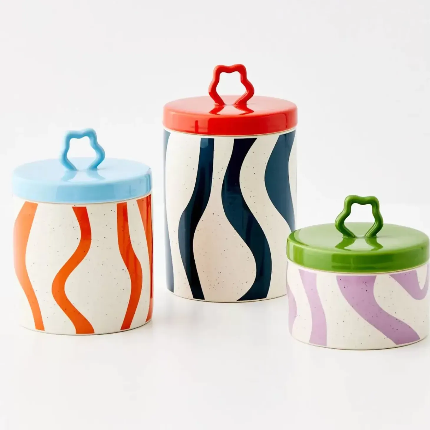 Whorl Kitchen Ceramic Canister Tall